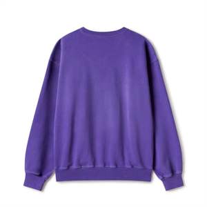 Sudadera morada de cuello redondo para hombres y mujeres Jersey de lana suave Top informal de manga larga para viajes deportivos y comodidad diaria - Product Image 3