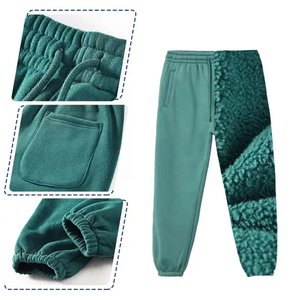 กางเกงขายาวทรงหลวมสำหรับผู้ชายกางเกงวอร์มขายาวแบบเรียบออกแบบได้ตามต้องการ - Product Image 5