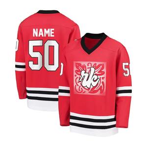 Nueva Llegada, Uniformes de Hockey sobre Hielo Personalizados de Alta Calidad, Servicio OEM, Último Diseño, Conjuntos de Atuendos Elegantes, Transpirables, de Secado Rápido, 100% - Product Image 5