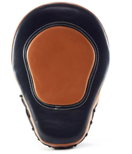 Cibles de frappe en cuir marron et noir pour la boxe, le kickboxing, le Muay Thai, le MMA et la gym – Équipement de protection et coussinets d'entraînement - Product Image 4