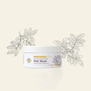 Masque capillaire au beurre de cacao et de mafura avec orange et romarin 200ml - Product Image 6