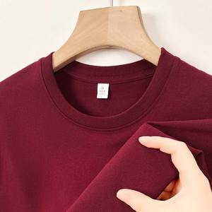 2025 nouveau t-shirt à manches courtes pour hommes et femmes de marque de mode décontractée 100% coton tricoté anti-rétrécissement écologique - Product Image 6