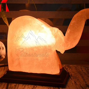 Lampe sculptée en sel rose de l'Himalaya de haute qualité pour la décoration de la maison et les soins de santé faits à la main au Pakistan par le fabricant - Product Image 2