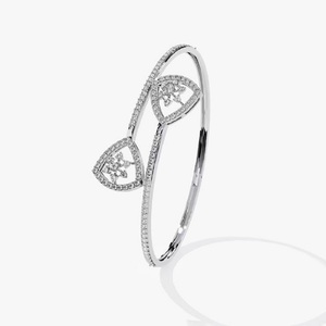 Handmade Seven Wonders <b>Bracelet</b> 18k White Gold Chain Moissanite <b>Bracelet</b> Bangle Diamond <b>Bracelet</b> Gift for - Product Image 1