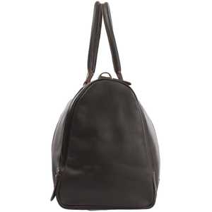 Sac de sport/sac de messager en cuir véritable marron foncé chaînes de broderie géométriques unisexe bohème bandoulière réglable/amovible - Product Image 5