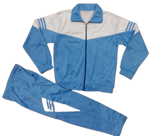 Ensemble de survêtement deux pièces de haute qualité, respirant, avec fermeture éclair intégrale et pantalon assorti, pour adultes - Product Image 1