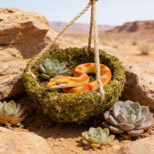 Eco-Friendly Waterproof Oxford Fabric Portable Hanging Pet Nest Reptile <b>Hammock</b> Small Animal Bed Decorative Basket Habitat - Product Image 3
