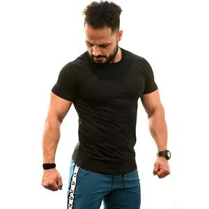 Nouveauté T-shirt uni personnalisé pour hommes, tissu tricoté de qualité supérieure, production en vrac écologique avec votre propre logo imprimé - Product Image 5