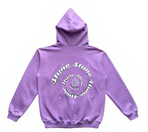 Haute qualité Hip Hop poids lourd bouffée impression sweat à capuche basiques coton mélangé vente chaude personnalisé lettre mousse impression pour hommes - Product Image 2