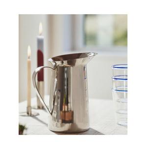 Pichet en acier inoxydable de qualité supérieure avec couvercle pour servir des boissons à base de jus d'eau dans la cuisine, la salle à manger, le bureau de l'hôtel Design durable - Product Image 4