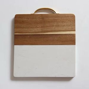 Offre spéciale Planche à découper en bois marbré de haute qualité personnalisée Outils de cuisine naturels pour la viande et les légumes pour les hôtels - Product Image 2