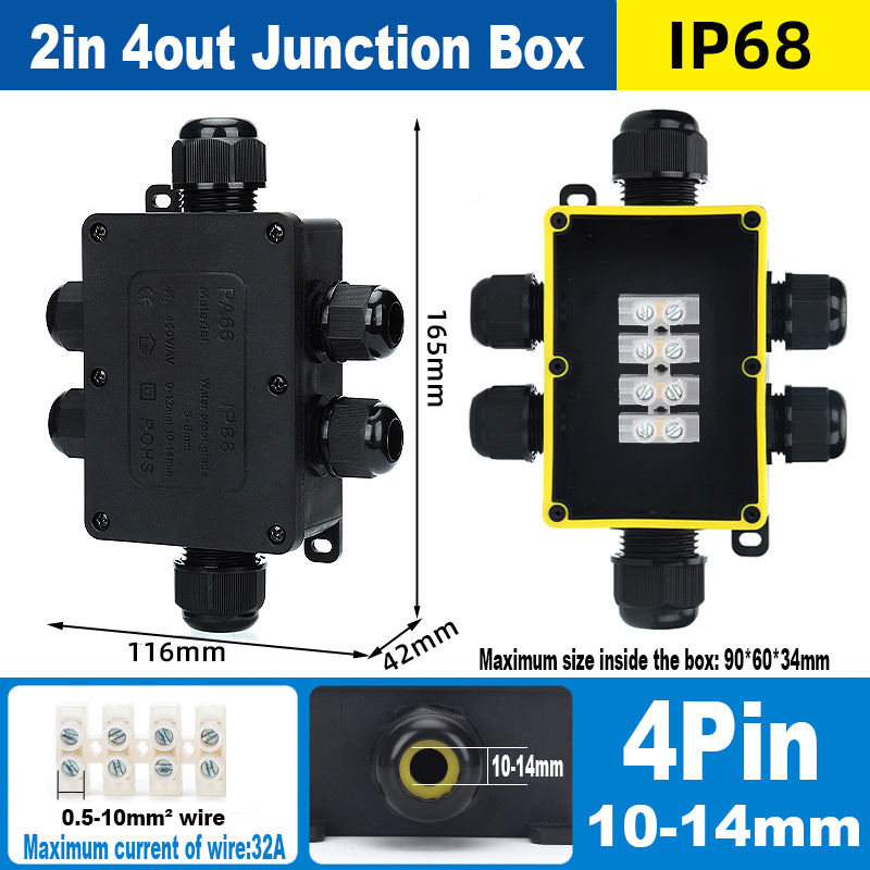 2in 4out large 4pin(10-14mm)