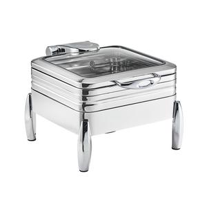 Modern buffet <b>chafing</b> <b>dish</b> with <b>fuel</b> holder transparent lid and durable frame ideal for hotel restaurant and wedding events - Product Image 4