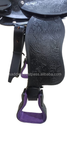 Prix du marché Western selle baril cheval selle Tack équestre ensemble de harnais en cuir véritable western cheval selle - Product Image 4