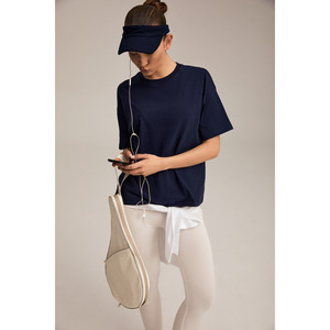 Camiseta Urbana RIELLE para Mujer, 100% Algodón Orgánico, Textura Gruesa, Corte Holgado, Cuello Redondo - Product Image 3