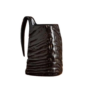 Jarra de cerveza de cuerno de búfalo pulido, jarra de beber hecha a mano ecológica para Artículos de bar y regalos - Product Image 4