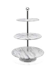 Présentoir à gâteaux en céramique à 3 niveaux pour décoration de fête d'anniversaire de mariage - Product Image 2