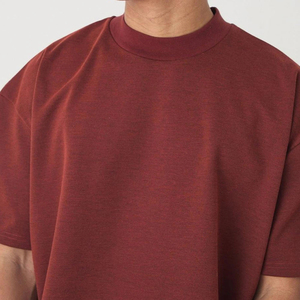 T-shirt décontracté 100 % coton surdimensionné anti-plis pour homme, coupe boxy, avec motif personnalisé, tendance été - Product Image 4