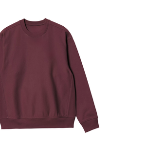 Sweat-shirt à col rond en Bourgogne de qualité supérieure, confortable, unisexe, décontracté, doux, durable, chaud, pull-over élégant, coupe athlétique - Product Image 6