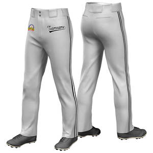 Pantalon de baseball personnalisé sur toute la longueur avec des rayures en tricot texte personnalisé ou Logo/taille adulte/plusieurs couleurs - Product Image 3
