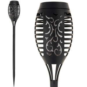 Lámpara Solar con Luz LED Blanca Cálida, Iluminación de Jardín, IP65 Impermeable, Lámpara de Antorcha con Panel Solar, Aplicación en Paisajes, Cuerpo de Material PC - Product Image 2