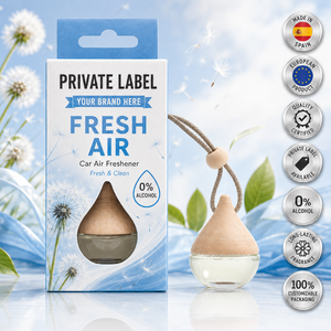Ambientador para Auto de Aire Fresco de Marca Privada 6ml OEM |   Fragancia para Auto Sin Alcohol |   España UE - Product Image 1