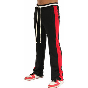 Wholesale High Quality <b>Stacked</b> Flare <b>Jogger</b> Customized Logo Men's High Waist Breathable Streetwear Sweatpants - Product Image 1