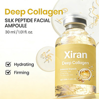 Ampoule de collagène profond à marque privée, sérum anti-rides à l'acétyl hexapeptide-8, essence faciale raffermissante au peptide de soie, réparation cutanée