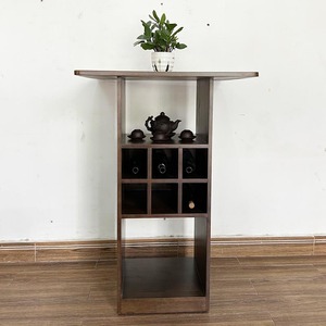 BB017 Integrated Wine Cabinet <b>Bar</b> Counter Made of Durable Rubber Wood - Product Image 5