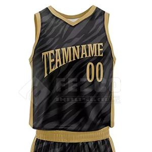 Ensembles d'uniformes de basketball durables en gros, tailles plus grandes, respirants, de haute qualité pour hommes, service OEM personnalisable - Product Image 4