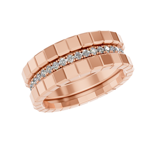 14K oro sólido IGI certificado laboratorio cultivado diamante punta compromiso eternidad banda joyería fina para hombres mujeres OEM ODM fabricante - Product Image 5