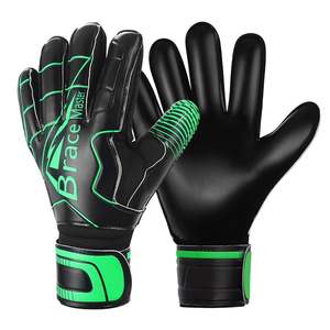Gants de gardien de but en cuir de qualité supérieure personnalisables sur mesure coupe personnalisée poignée en latex de football en gros - Product Image 5