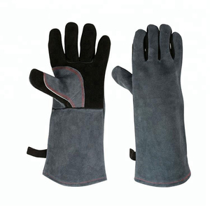 Venta al por mayor 2024 mejor diseño guantes de soldadura de cuero de alta calidad logotipo personalizado impresión Uso Seguro en diferentes colores precio barato - Product Image 1