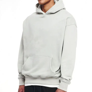 2024 Unisex logotipo personalizado de gran tamaño pesado 100% algodón Sudadera con capucha hombro caído pulóver diseño Unisex ODM suministro para invierno - Product Image 3