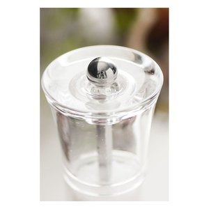 Molinillo de Sal Transparente Bisetti VERONA 8710S de 13 cm para Molienda Fina y Presentación - Product Image 2