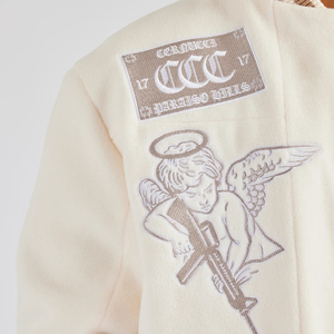 High Quality <b>Thin</b> Custom Logo Baseball Varsity <b>Jacket</b> for <b>Men</b> OEM Fashionable Loose Chenille Patches Winter Hot Sale High Street - Product Image 5