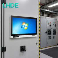 Système MES, ordinateur industriel embarqué sans ventilateur, écran tactile PCAP de 21,5 pouces, processeur Intel N97 J6412, LAN 2,5 GbE, IP65, RS485