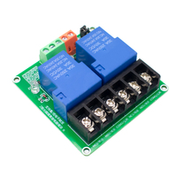 Module de relais à optocoupleur WAVGAT 2 voies 30A à déclenchement par niveau haut et bas 5V pour contrôle d'automatisation PLC domestique intelligent