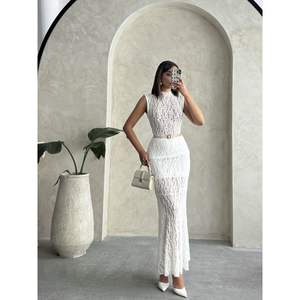 เสื้อลูกไม้แขนกุดสำหรับผู้หญิง - Product Image 3