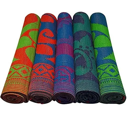 Tappetino in plastica tappetino in plastica (Chatai) multicolore e Design, tappetino in plastica Chatai in tutte le dimensioni personalizzate