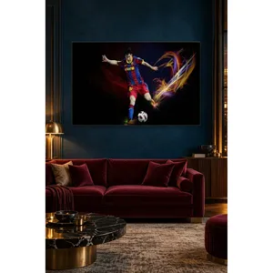 Impresión en lienzo de Fida Messi disfrazada entre rayos de luz - Product Image 5