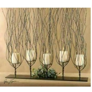 Bougeoir ouragan en métal luxueux Style Antique pour Table à manger de mariage fait à la main de haute qualité et bougeoir de finition - Product Image 2