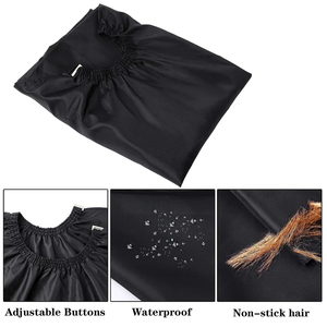 เสื้อคลุมตัดผมสีดำสำหรับผู้ชายและผู้หญิงอุปกรณ์เสริมเครื่องมือสำหรับใช้ในร้านตัดผม - Product Image 3