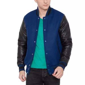 Custom Logo Vintage Varsity <b>Jacket</b> for Men Winter Canvas with Side Pocket <b>Patchwork</b> Design Windproof & Waterproof - Product Image 2