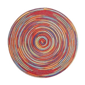 Round Tasselled White Laced Beige Colour Embroidered Custom Luxury Wholesale Pure Quality Cotton Dining Trendy Table Place Mats - Product Image 3