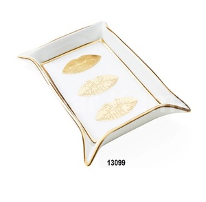 Plateau de service en aluminium bronze avec finition antique pour la maison, l'hôtel et le restaurant, lot de 2 pièces - Product Image 5