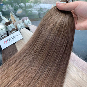 Machine à extensions de cheveux Nasa Remy vietnamienne en vrac double trame super doublement étirée de couleur claire et naturelle 50cm/60cm - Product Image 1