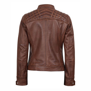 Chaqueta de Cuero para Mujer con Impresión de Logotipo Personalizado, en Venta, Material de Alta Calidad, Chaqueta de Cuero para Mujer - Product Image 5