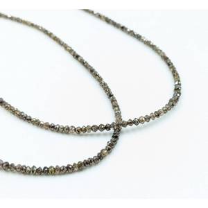 Perles de diamant facettées rondes naturelles couleur champagne 1,8-2,4 mm pour colliers, perles rares pour célébrations d'anniversaire - Product Image 3