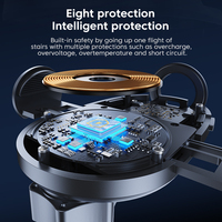 Cargador Inalámbrico para Auto Eway de 15W con Puerto Tipo-C, Compatible con Fundas, Desbloqueo Automático por Infrarrojos, Rotación de 360 Grados, Compatibilidad Universal con Rejillas de Ventilación